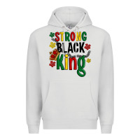Dove Grey strong black king Premium Hoodie - Artiststas