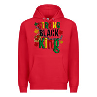Red strong black king Premium Hoodie - Artiststas