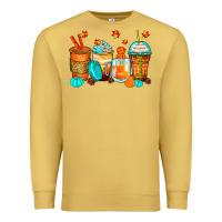 Antique Gold thankful coffee cups Premium Sweatshirt - Zillion Design Studio