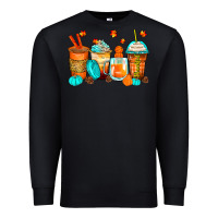Black thankful coffee cups Premium Sweatshirt - Zillion Design Studio