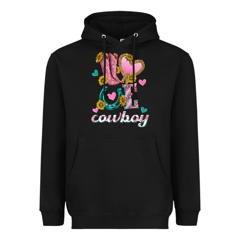 Love Western Cowboy Heavyweight Hoodie by texasbilliewilder | Teevron