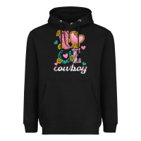 Black love western cowboy Heavyweight Hoodie - texasbilliewilder