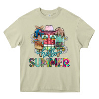 Mossy Hello Summer Heavy Core Tee - CowhideDigitalArt