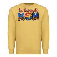 Antique Gold taekwondo mom Premium Sweatshirt - texasbilliewilder