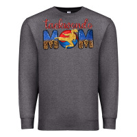 Charcoal Heather taekwondo mom Premium Sweatshirt - texasbilliewilder