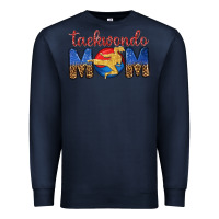 Navy taekwondo mom Premium Sweatshirt - texasbilliewilder