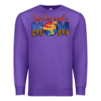 Purple taekwondo mom Premium Sweatshirt - texasbilliewilder