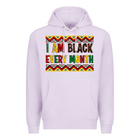Lilac i am black every month Premium Hoodie - Artiststas