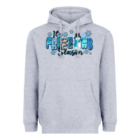 Heather Grey it's freezing season Heavyweight Hoodie - Zillion Design Studio