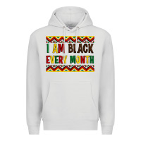 Dove Grey i am black every month Premium Hoodie - Artiststas