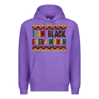 Purple i am black every month Premium Hoodie - Artiststas