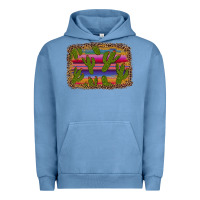 Pigment Pebble Blue cinco de mayo leopard frame Urban Hoodie - Artiststas