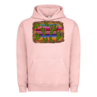 Pigment Salmon cinco de mayo leopard frame Urban Hoodie - Artiststas