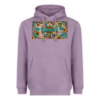 Lavender Blessed With Sunflower And Gemstone Heavyweight Hoodie - RanaPortraitStore