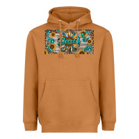 Meerkat Blessed With Sunflower And Gemstone Heavyweight Hoodie - RanaPortraitStore