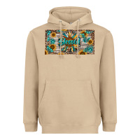 Mushroom Blessed With Sunflower And Gemstone Heavyweight Hoodie - RanaPortraitStore