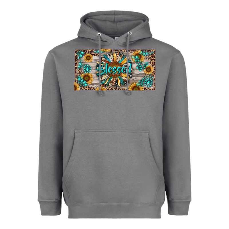 Blessed With Sunflower And Gemstone Heavyweight Hoodie by RanaPortraitStore | Teevron