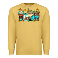 Antique Gold blessed coffee cups Premium Sweatshirt - Zillion Design Studio