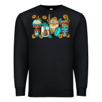 Black blessed coffee cups Premium Sweatshirt - Zillion Design Studio