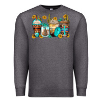 Charcoal Heather blessed coffee cups Premium Sweatshirt - Zillion Design Studio
