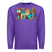 Purple blessed coffee cups Premium Sweatshirt - Zillion Design Studio