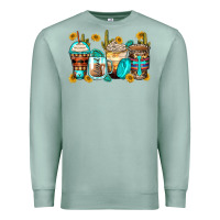 Seafoam blessed coffee cups Premium Sweatshirt - Zillion Design Studio