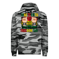 Slate Camo juneteenth freedom day Premium Hoodie - Artiststas