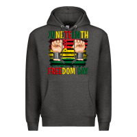 Charcoal Heather juneteenth freedom day Premium Hoodie - Artiststas