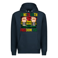 Navy juneteenth freedom day Premium Hoodie - Artiststas