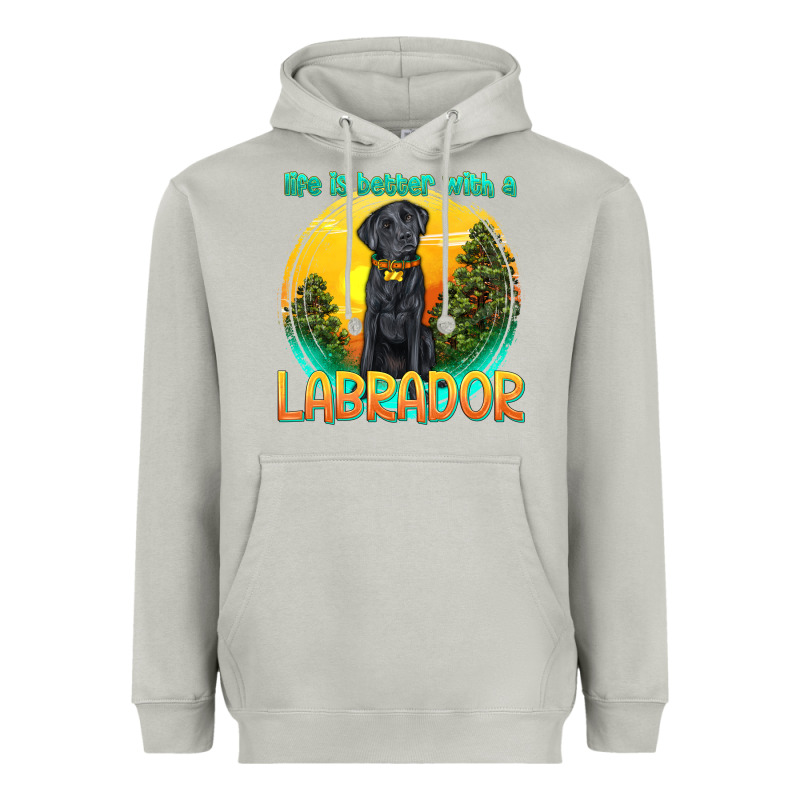 Life Is Better With A Labrador Heavyweight Hoodie by texasbilliewilder | Teevron