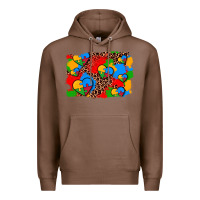 Chestnut autism heart background Premium Hoodie - AdoDesignShop