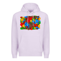 Lilac autism heart background Premium Hoodie - AdoDesignShop