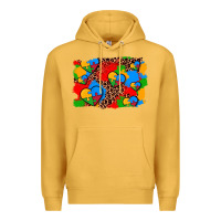 Autism Heart Background Premium Hoodie | Teevron
