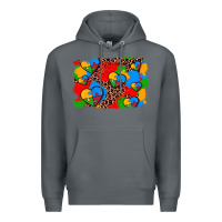Rock autism heart background Premium Hoodie - AdoDesignShop