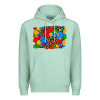 Seafoam autism heart background Premium Hoodie - AdoDesignShop