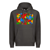 Smoke autism heart background Premium Hoodie - AdoDesignShop