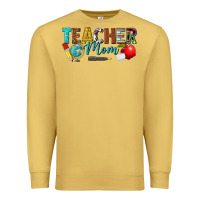 Antique Gold teacher mom Premium Sweatshirt - texasbilliewilder