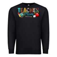 Black teacher mom Premium Sweatshirt - texasbilliewilder