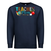 Navy teacher mom Premium Sweatshirt - texasbilliewilder