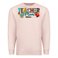 Pale Pink teacher mom Premium Sweatshirt - texasbilliewilder
