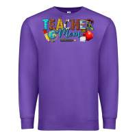 Purple teacher mom Premium Sweatshirt - texasbilliewilder