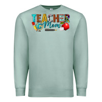 Seafoam teacher mom Premium Sweatshirt - texasbilliewilder