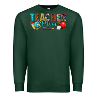 Sports Green teacher mom Premium Sweatshirt - texasbilliewilder