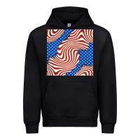 Black american flag seamless pattern Urban Hoodie - BundleAndBundleShop