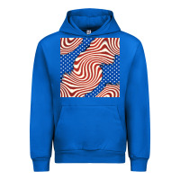 Cobalt american flag seamless pattern Urban Hoodie - BundleAndBundleShop