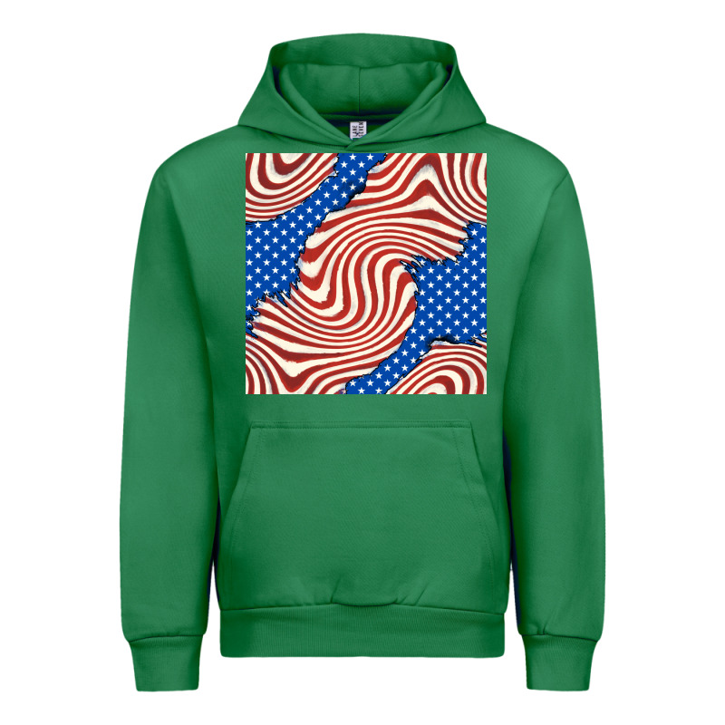 American Flag Seamless Pattern Urban Hoodie by BundleAndBundleShop | Teevron