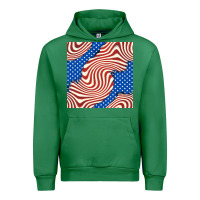 Emerald american flag seamless pattern Urban Hoodie - BundleAndBundleShop