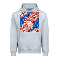 Heather Grey american flag seamless pattern Urban Hoodie - BundleAndBundleShop