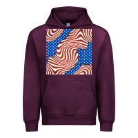 Mauve Wine american flag seamless pattern Urban Hoodie - BundleAndBundleShop