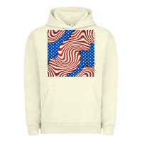 Pigment Pistachio american flag seamless pattern Urban Hoodie - BundleAndBundleShop